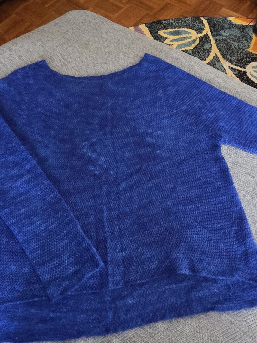 Bright Blue Women's Brushed Knit Sweater